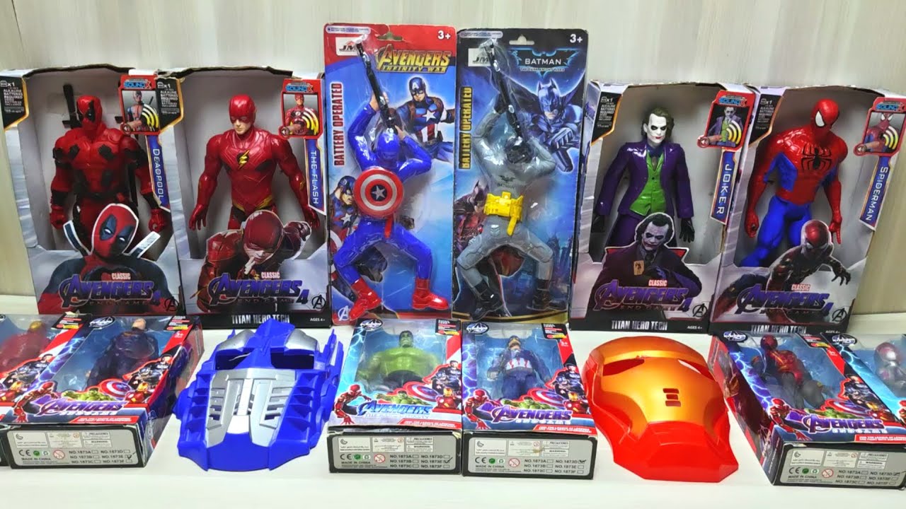 Unboxing Superhero #08 Spider-Man, Batman, Joker, The Flash, Hulk, Superman, Ironman, Deadpool