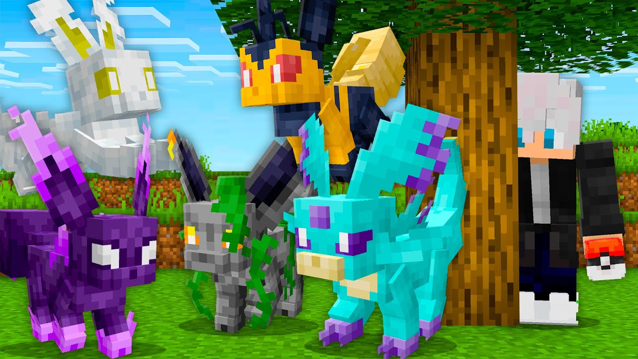 CAPTUREI TODAS AS NOVAS EEVEELUTIONS do COBBLEMON!