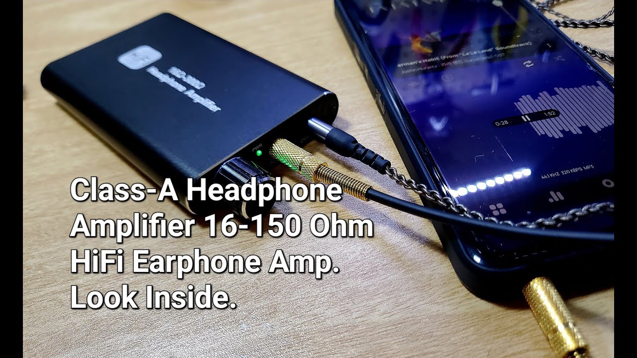 Class-A Headphone Amplifier 16-150 Ohm HiFi Earphone Amp