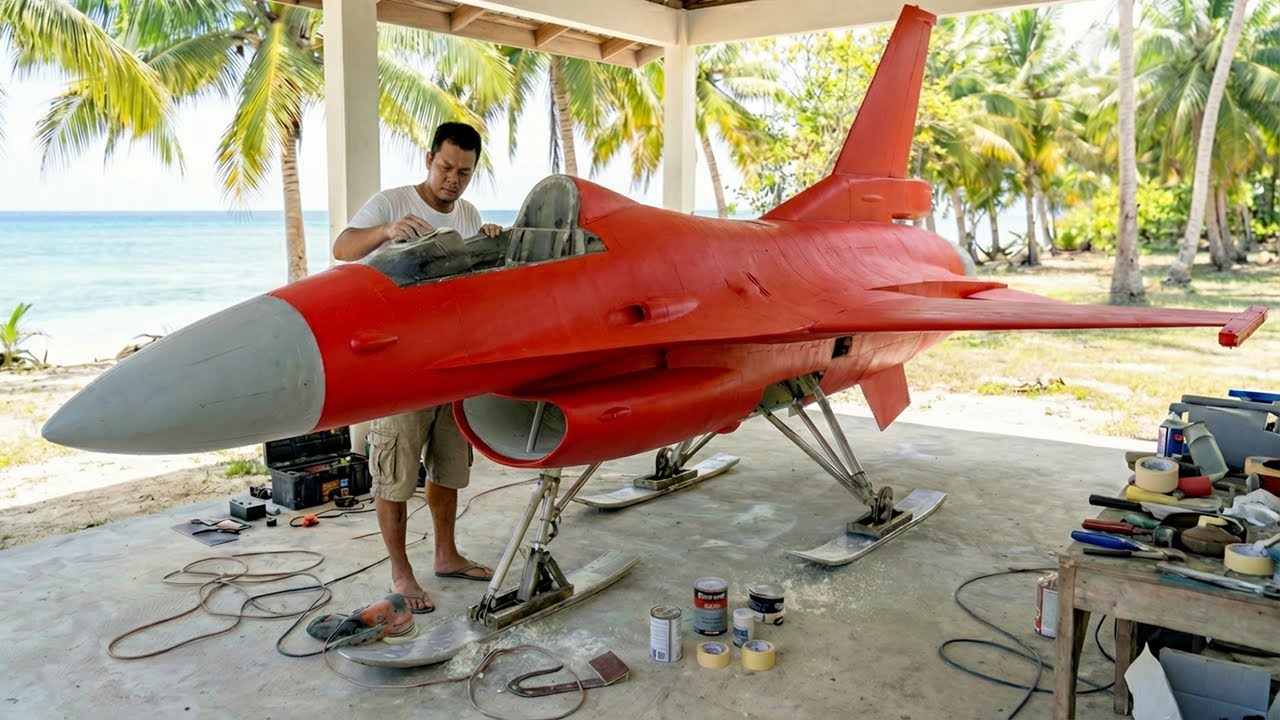 Man Builds SU35 Jet Boat From Zero by @ThanhSuperBoat