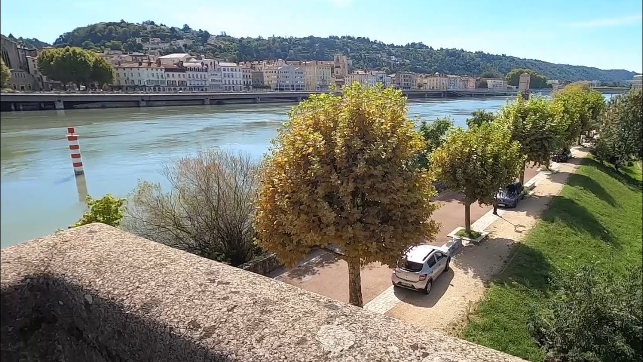Cycling along the Rhone River
