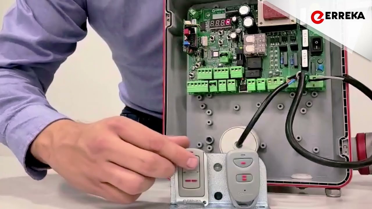 Programaci&oacute;n de control Erreka, Lira e Iris en receptora insertable IRRE2-250