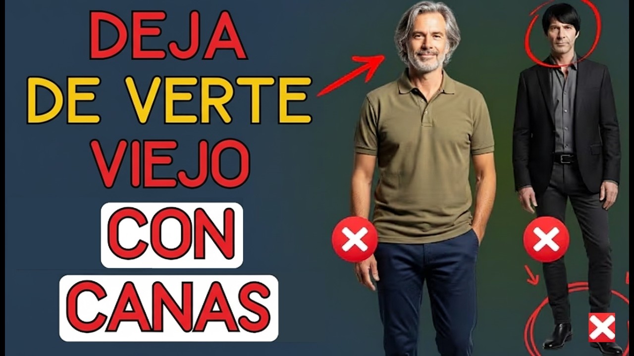 Si tienes CANAS, NO hagas esto &mdash; te hace ver mayor | Moda Hombre 40+