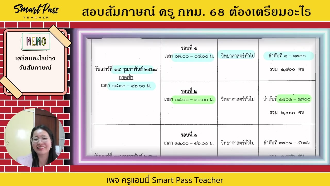 เตรียม #สอบครูผู้ช่วย กทม. ครูแอมมี่