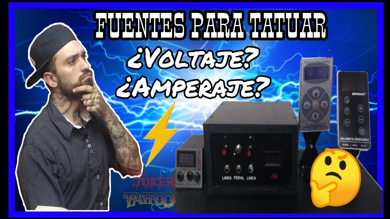 FUENTES DE TATUAJES⚡AMPERAJE VOLTAJE + Recomendacion CURSO DE TATUAJES GRATIS #4