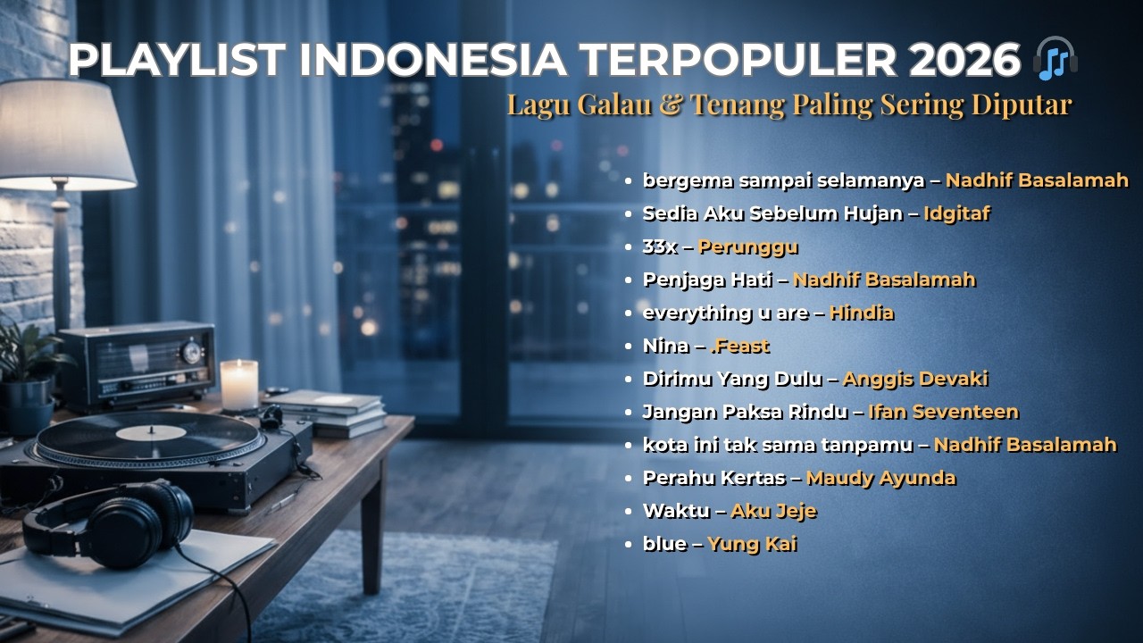 Playlist Indonesia Terpopuler 2026🎧 Lagu Galau & Tenang Paling Sering Diputar vol. 2