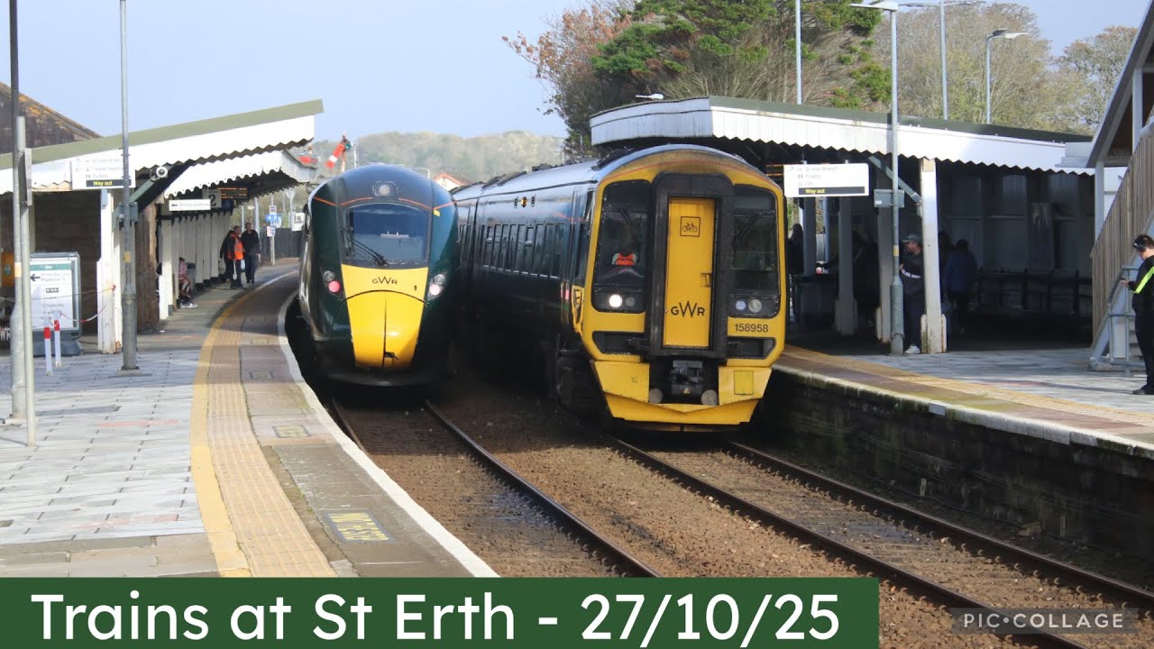 Trains at St Erth - 27/10/25