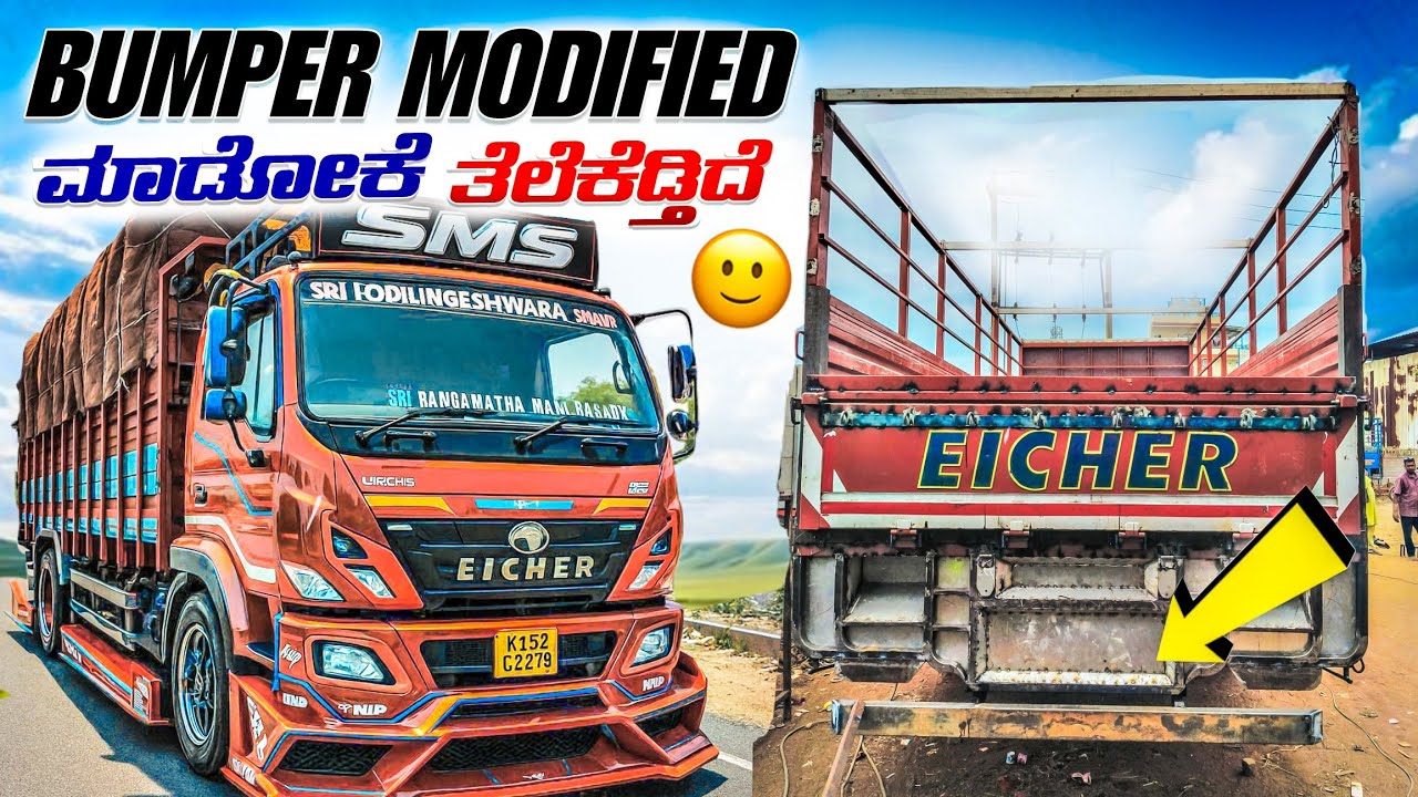 PART 2 | BUMPER MODIFIED ಮಾಡೋಕೆ ತಲೆ ಕೆಡ್ತಿದೆ 🧐 | @yogeshtruckvlogs 