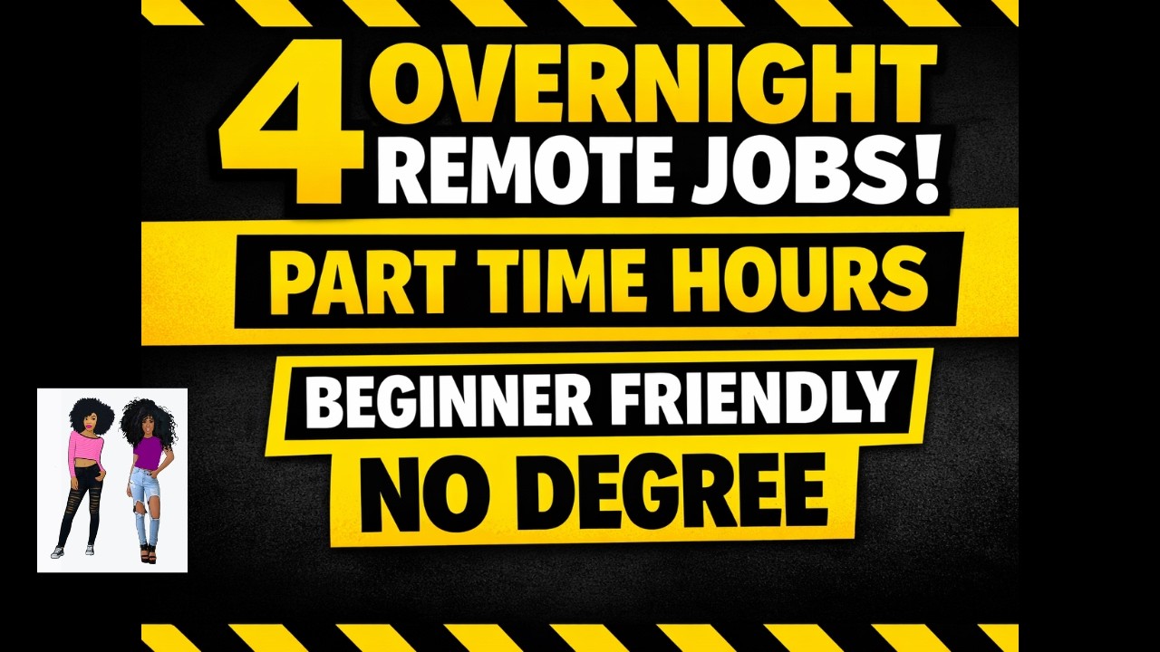 Overnight Remote Jobs Hiring Now (4 Options) | Message Taking + Call Center | (Part-Time & Beginner)