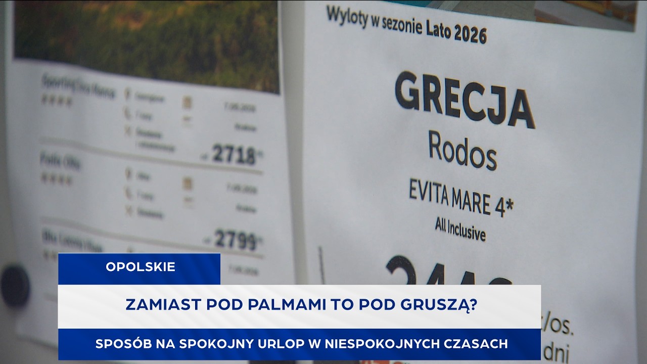 Zamiast pod palmami to pod gruszą? Sposób na spokojny urlop w niespokojnych czasach
