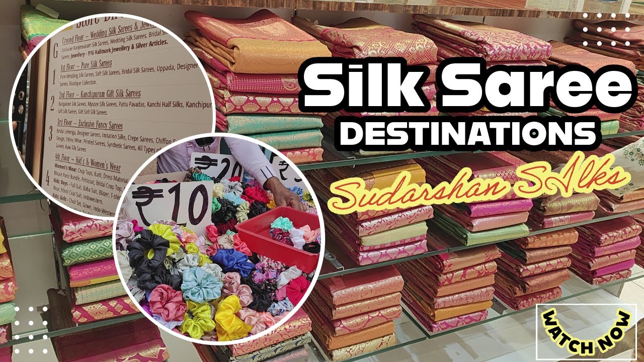 বেঙ্গালুরু থেকে কেনাকাটা : Silk Saree Shopping in Bangalore , Sudarshan Silks Experience. Majestic.