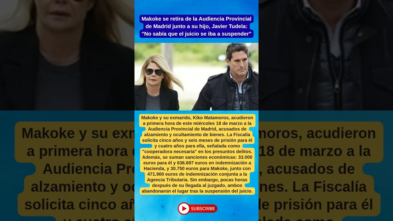 Makoke y Kiko Matamoros salen del juzgado 😱