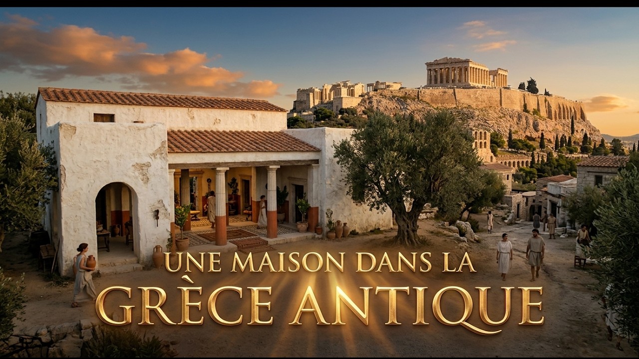Ainsi &eacute;tait la vie dans une maison &agrave; Ath&egrave;nes en Gr&egrave;ce en 430 av. J.-C. | Reconstitution par IA
