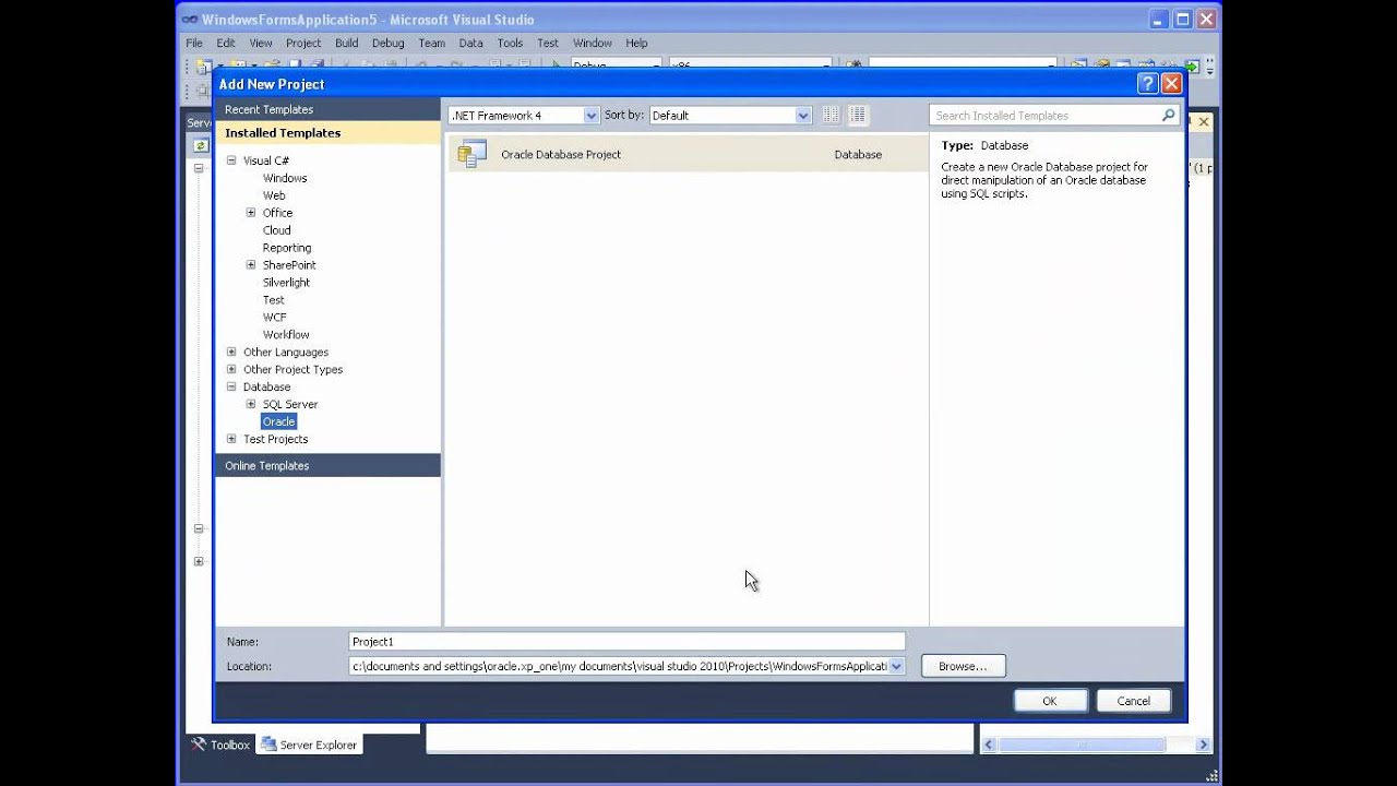 Oracle Developer Tools for Visual Studio.net