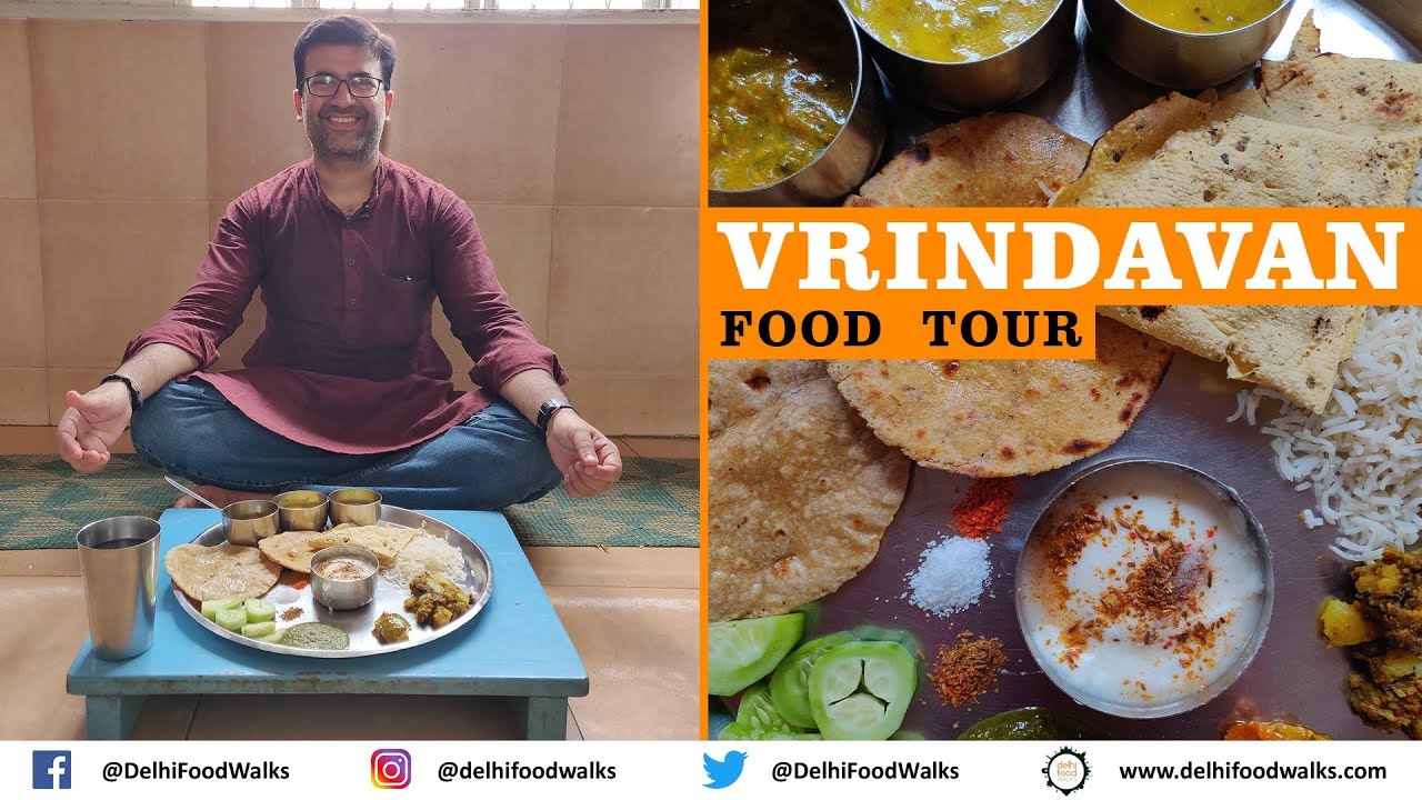 Vrindavan Food Tour - SATVIK Thali + Khurchan MALAI + BARAF Rabdi + Kesariya Lassi