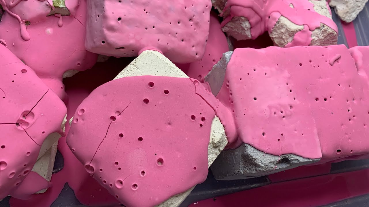 ASMR• Gym Chalk reforms, different textures 💖💖💖💖