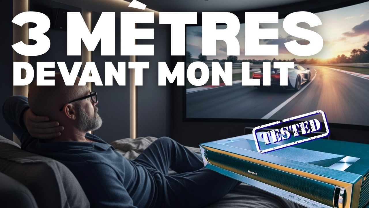 HISENSE PX3 : le cinéma à la maison avec une IMAGE GEANTE en 4K