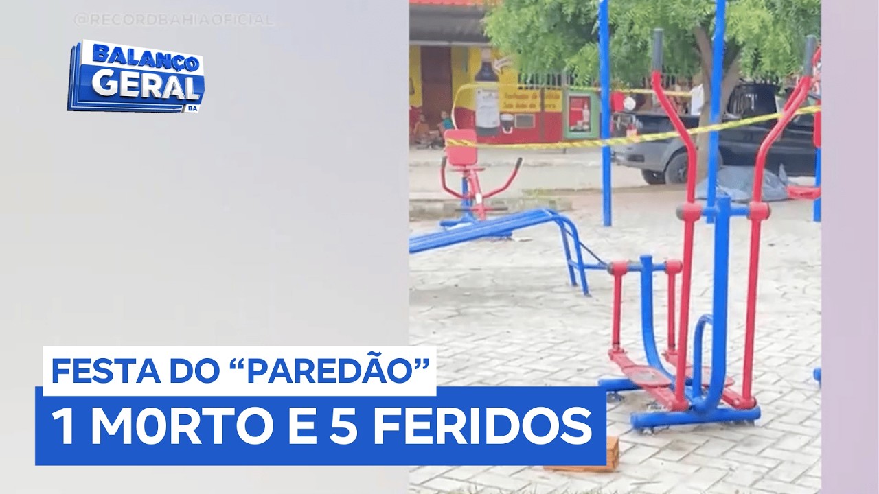 Homem morre e 5 pessoas ficam feridas durante festa “paredão” em Jequié (BA)