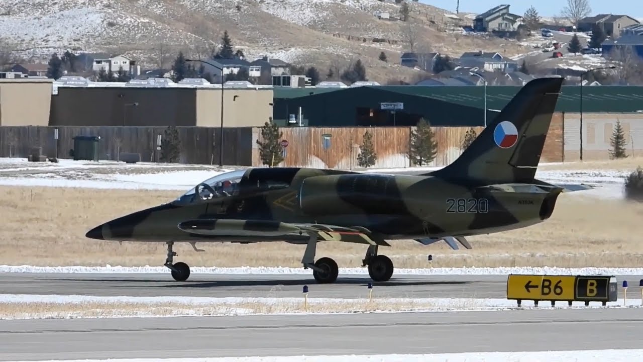 Aero L 39 Albatros Takeoff Cheyenne Wyoming