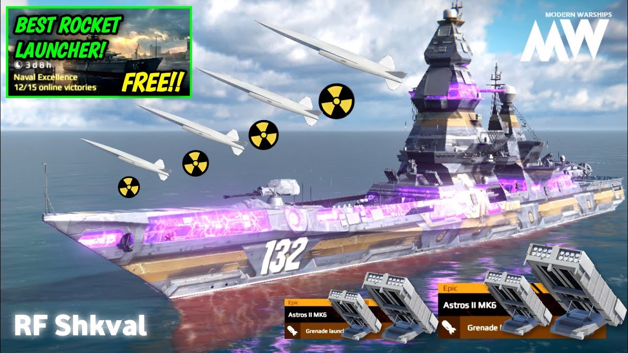 RF Shkval - 4X ASN4G & 4X ASTROS II MK6 🥶🤯 Brutal Spamming Combo 🔥☠️ - Modern Warships