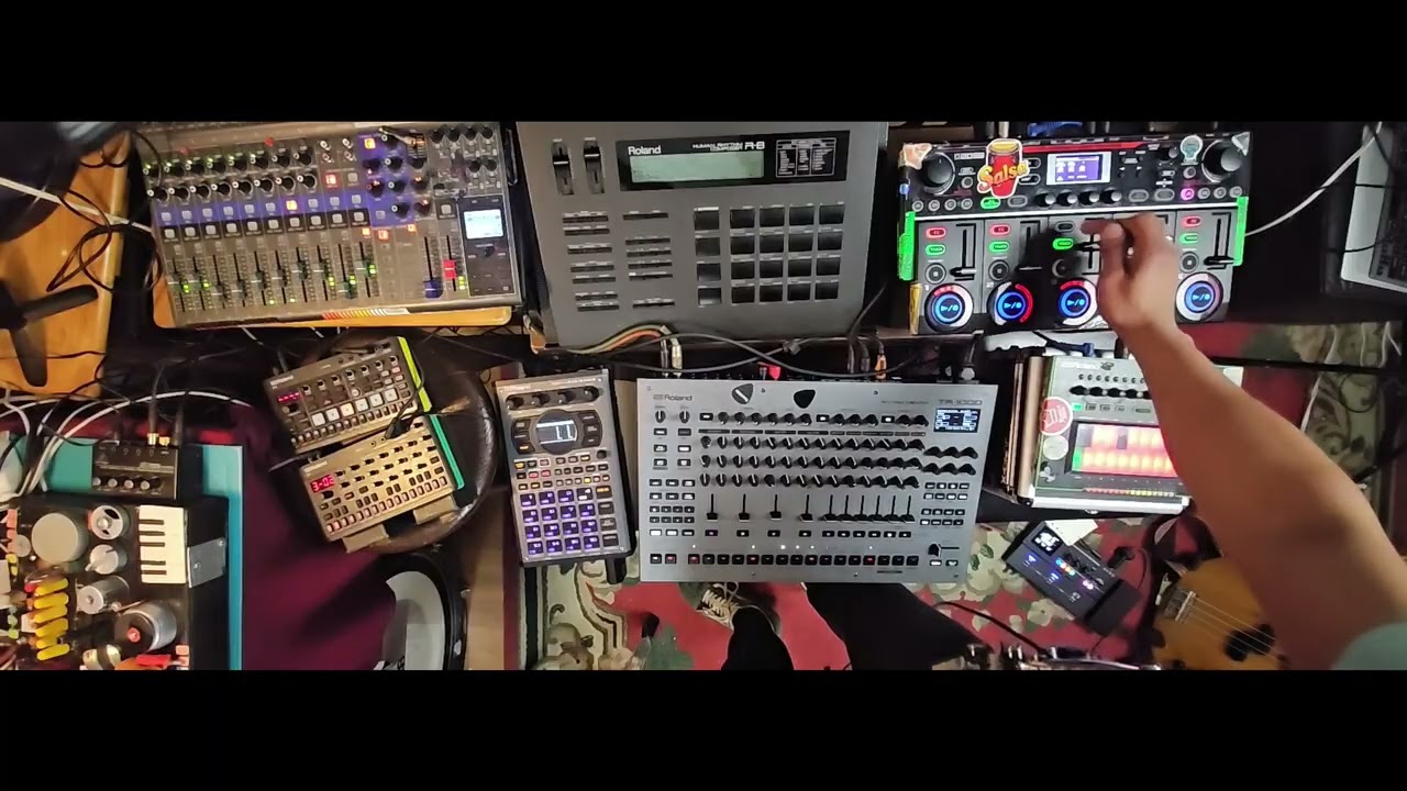 #OpenJam #MIDIpipe #MÉXICO R8 TR1000 SP404MKII S1 P6 GOMIXERSTUDIO RC505MKII TB3 GX1 RC3 LIVETRACK12