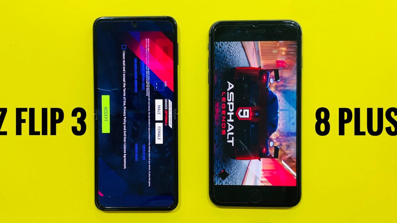 Samsung Galaxy Z Flip 3 vs iPhone 8 Plus