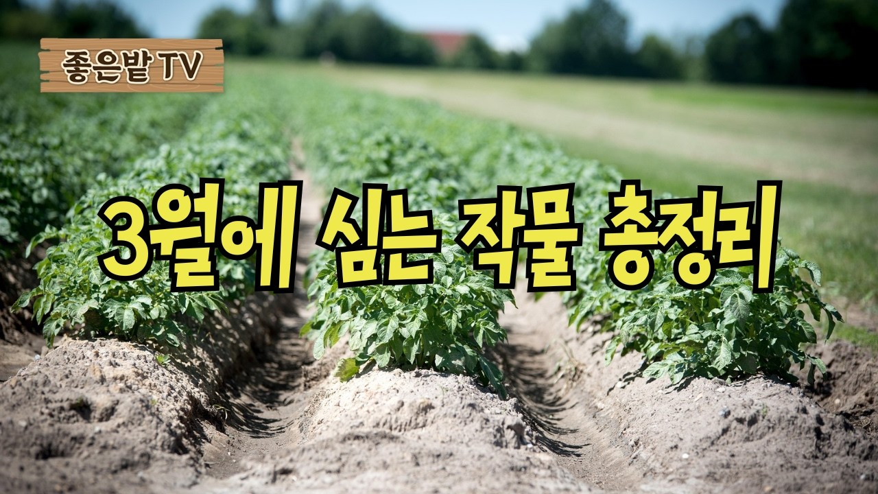 [26-10]3월에 심는 13가지 작물 총정리