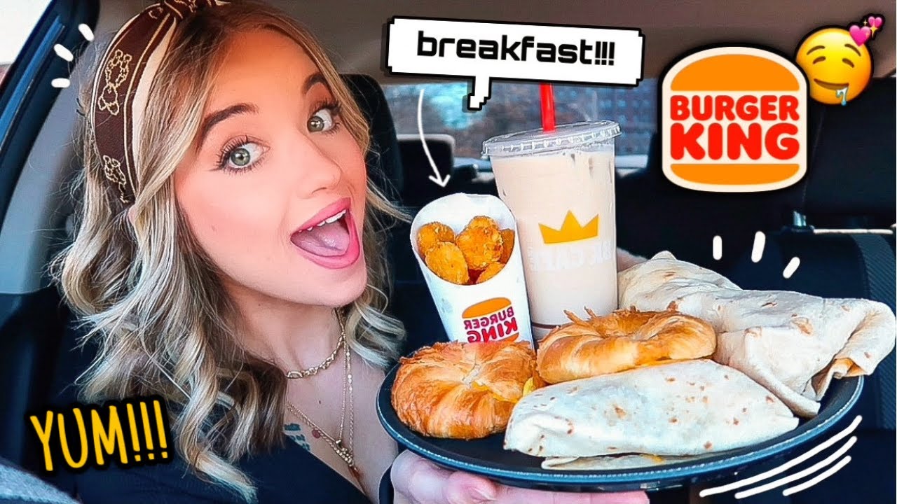 Trying Burger King's BREAKFAST for the FIRST TIME!! 🍳🥓 mukbang