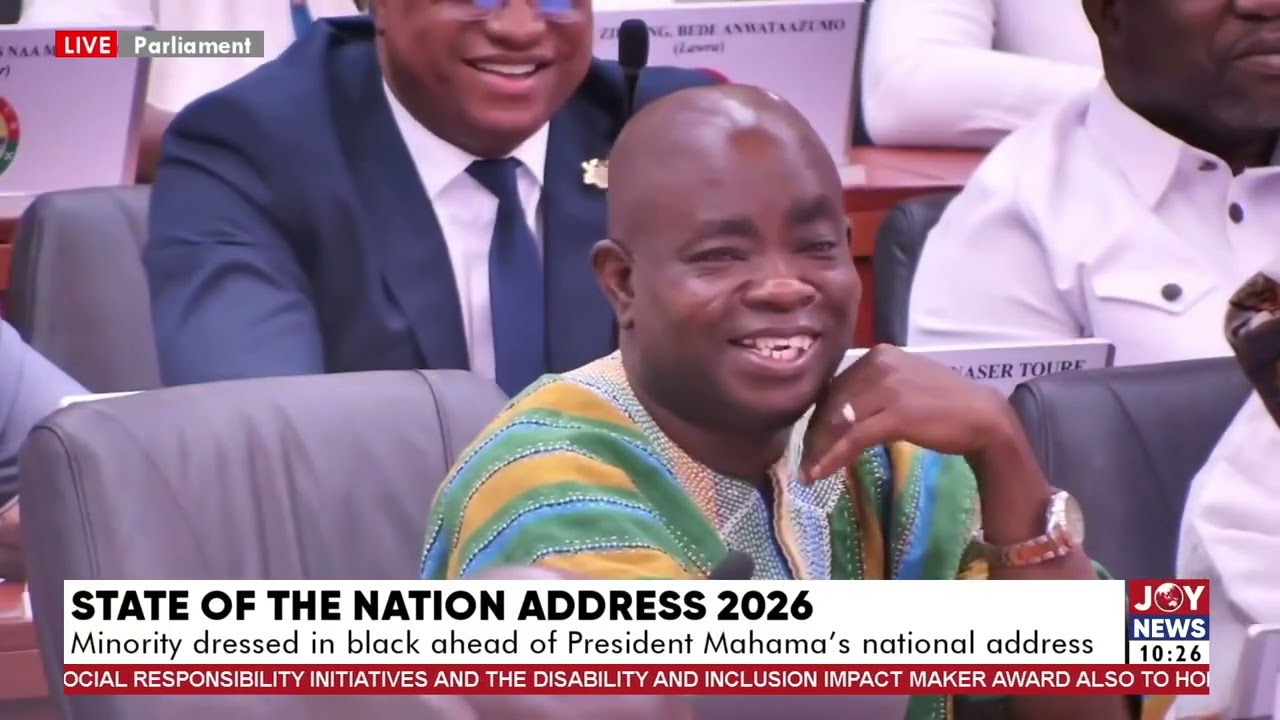 SONA 2026: Parliament in full contrast! Minority in black, Majority in white.