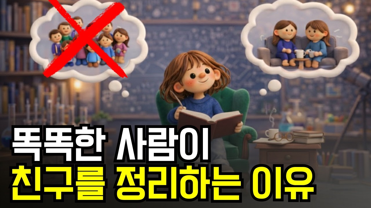똑똑한 사람들 인간관계를 정리하는 소름 돋는 이유