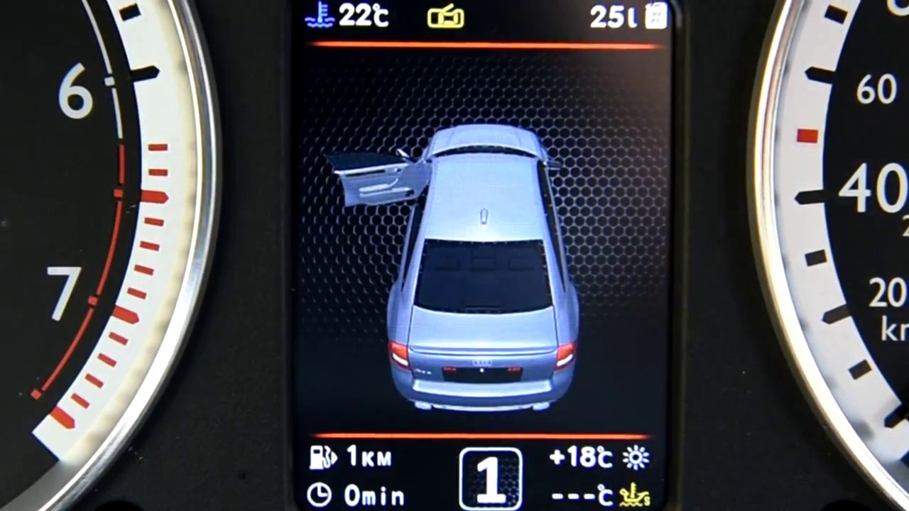 A6C5 3D color MFD instrument cluster (dashboard)