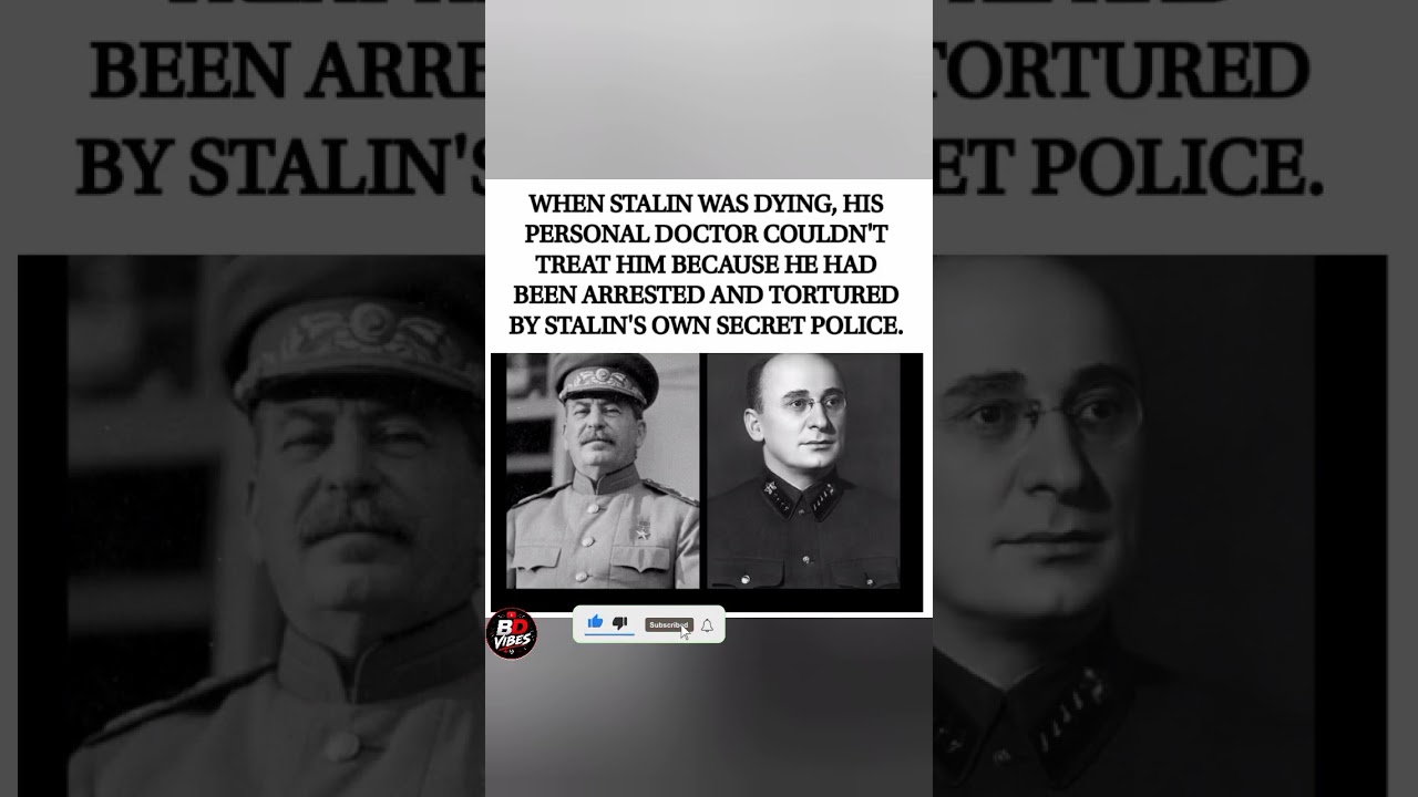*STALIN ARRESTED HIS OWN DOCTOR. THEN HE NEEDED HIM.* 😳#shorts #viral #trending