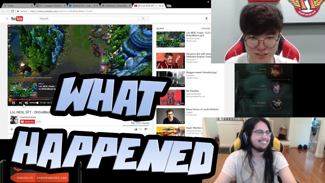IMAQTPIE REACTS TO HIS OLD SINGED PLAY | FAKER BM | LL STYLISH 1v2 - LoL Funny Stream Moments #124