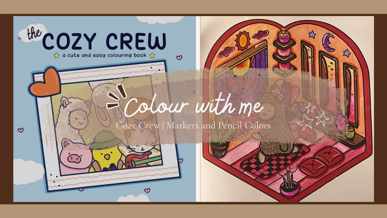 Color with me | Threecatsandco | Alcohol Markers | Color Pencils | Music