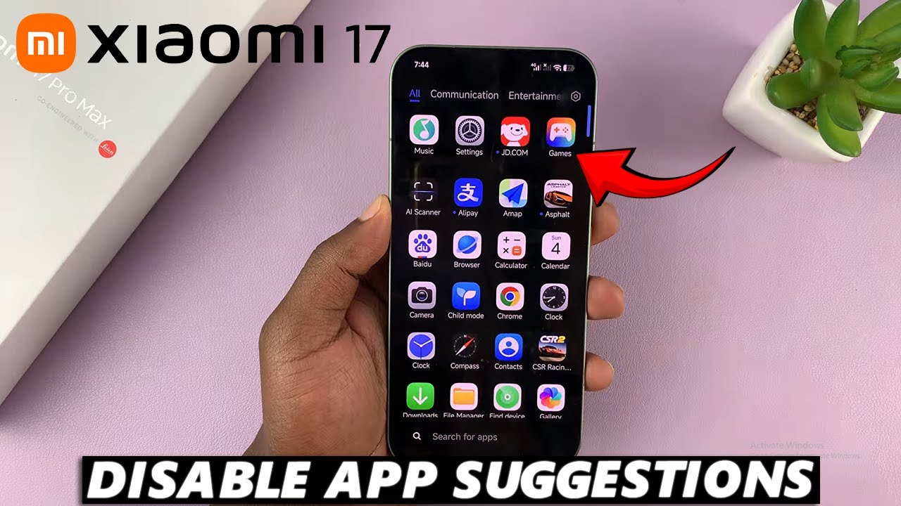 Как удалить рекомендации приложений на Xiaomi 17 Pro