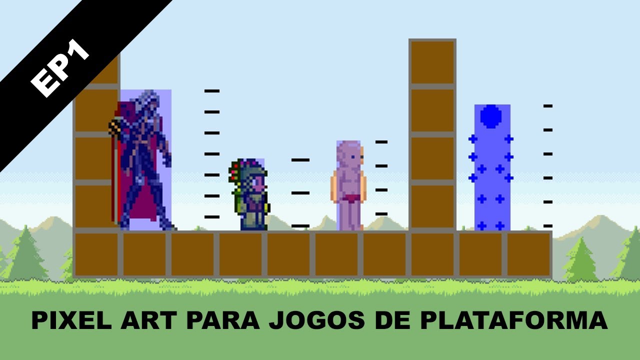 EP1 - Proporção do personagem - Pixel Art para Jogos de Plataforma