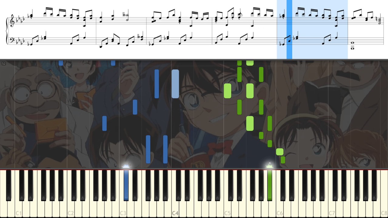 Detective Conan - [Ending Theme 09] Secret of My Heart [Piano Tutorial]