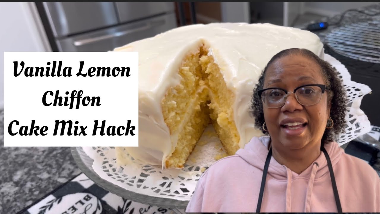 Is this a BOX Cake?! Vanilla Lemon Chiffon-Like Cake #storytime 🥰