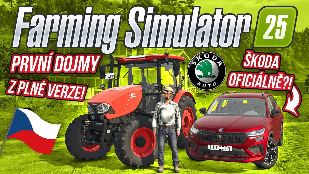 PRVN&Iacute; DOJMY Z PLN&Eacute; VERZE FARMING SIMULATOR 25! &Scaron;KODOVKA OFICI&Aacute;LNĚ VE FS?! | Farming Simulator 25 #01