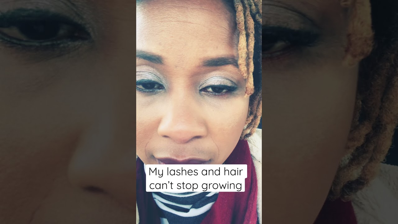 My lashes and hair can&rsquo;t stop growing, check my YouTube video for full recipe
