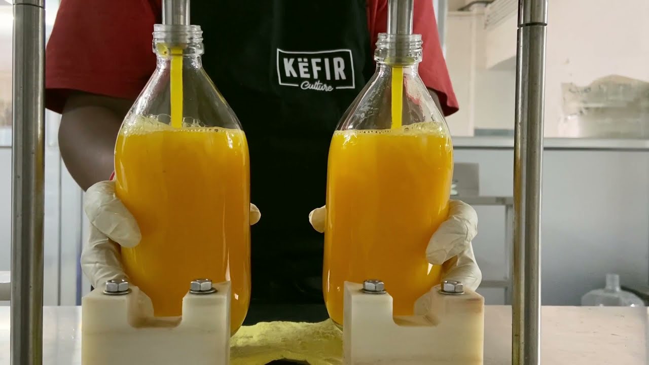 Bottle Filling Machine with a Capping Setup. Ideal for Juices, Edible Oils, Sauces & Dairy Products