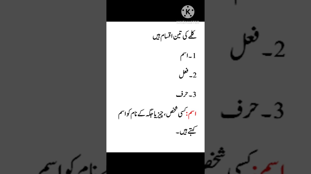 Isam Fail Herf in Urdu/Isam ki Iqsam in Urdu/ #viralvideos#grammar #urdu #urdugrammar