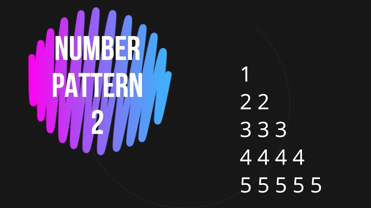 Number pattern 2 || Patterns in java #patterns #thecodingduniya #programming #coding #youtube