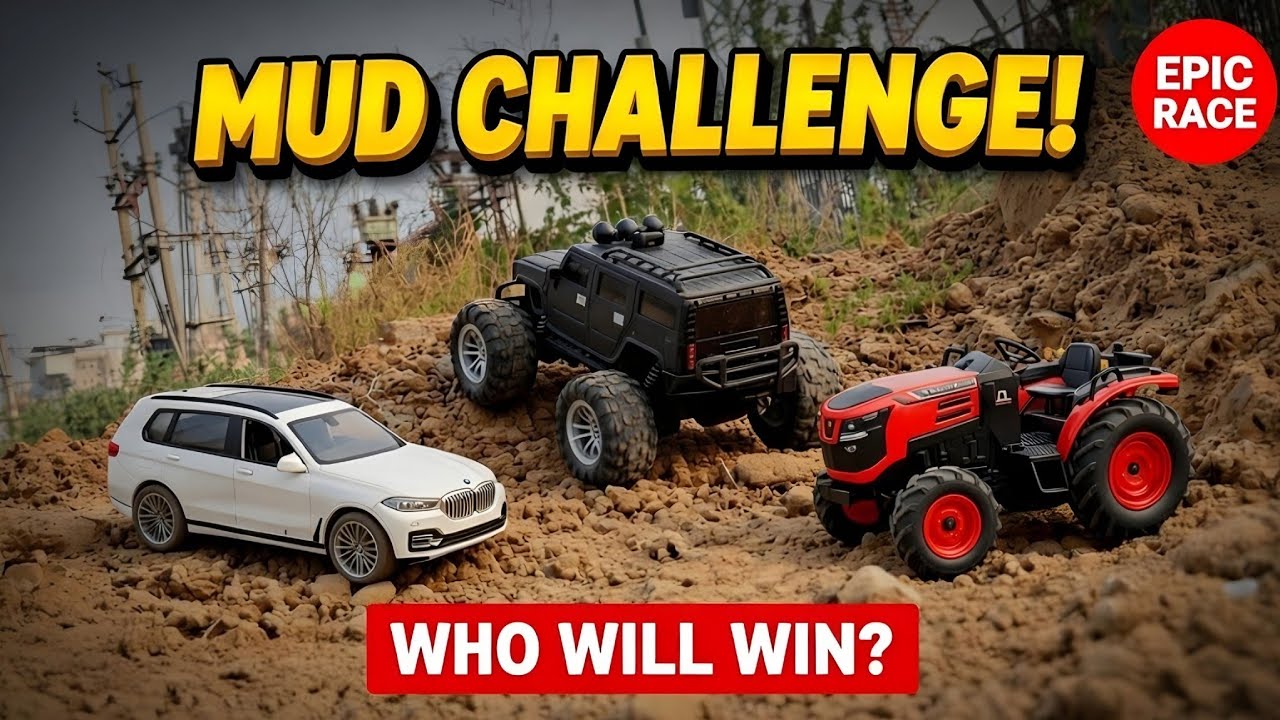 Insane RC Off-Road Challenge: BMW X5, Monster Truck & Tractor Mud Test!