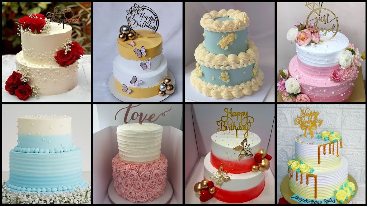 50+ Simple Two Tier Cake Design for 2026 | Latest Anniversary/Birthday Tier Cake Ideas
