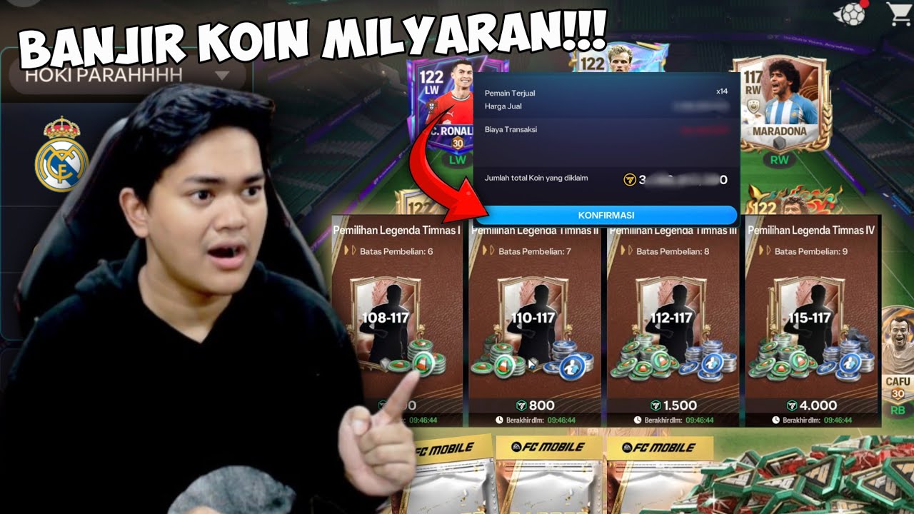 AKU BORONG PACK TRADEABLE LEGENDA TIMNAS! GA NYANGKA WANGI BANGET, AUTO KAYA!! - EA FC MOBILE 26
