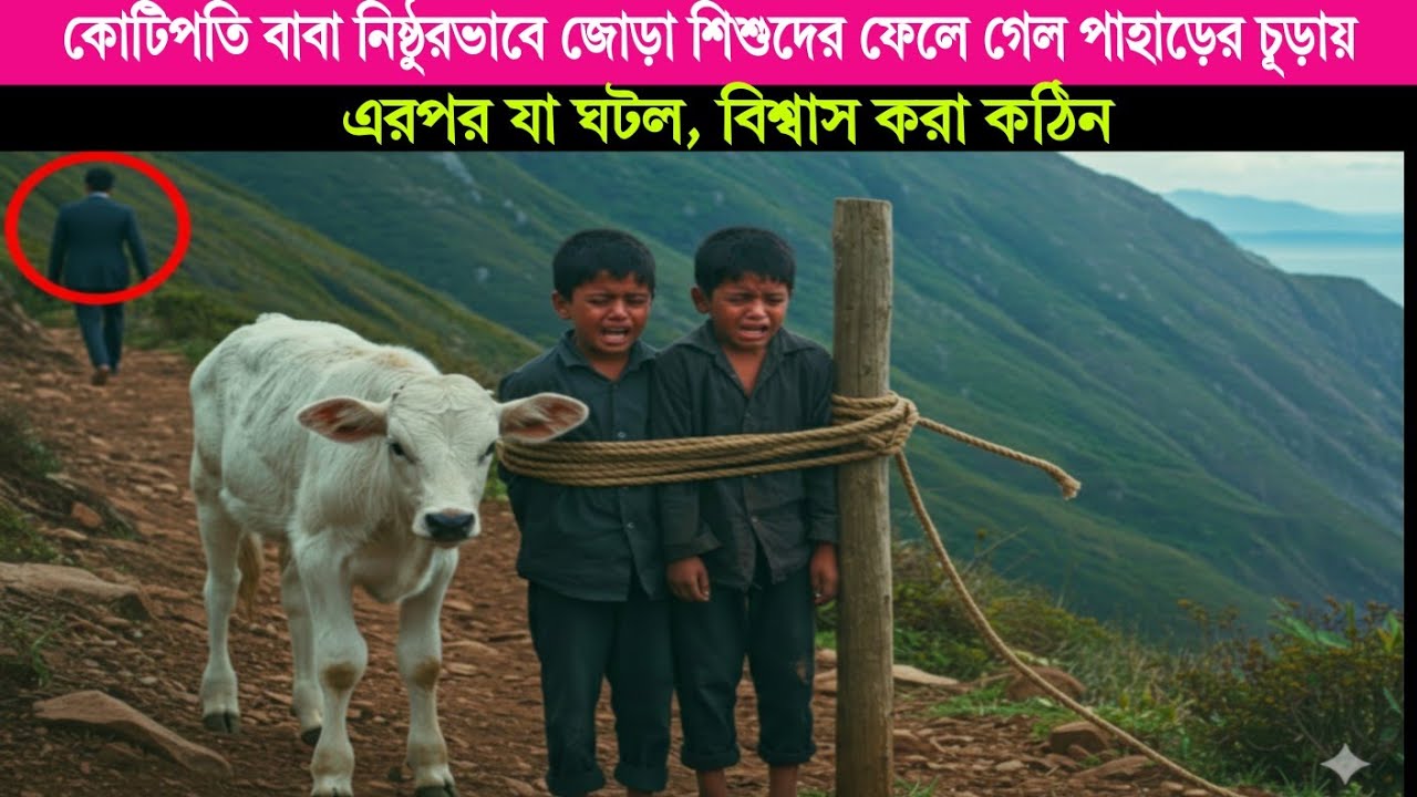 কোটিপতির নির্মম সিদ্ধান্ত! নির্জন চট্টানে ফেলে গেল যমজ দুই শিশুকে—তারপর যা ঘটল… Bangla moral story