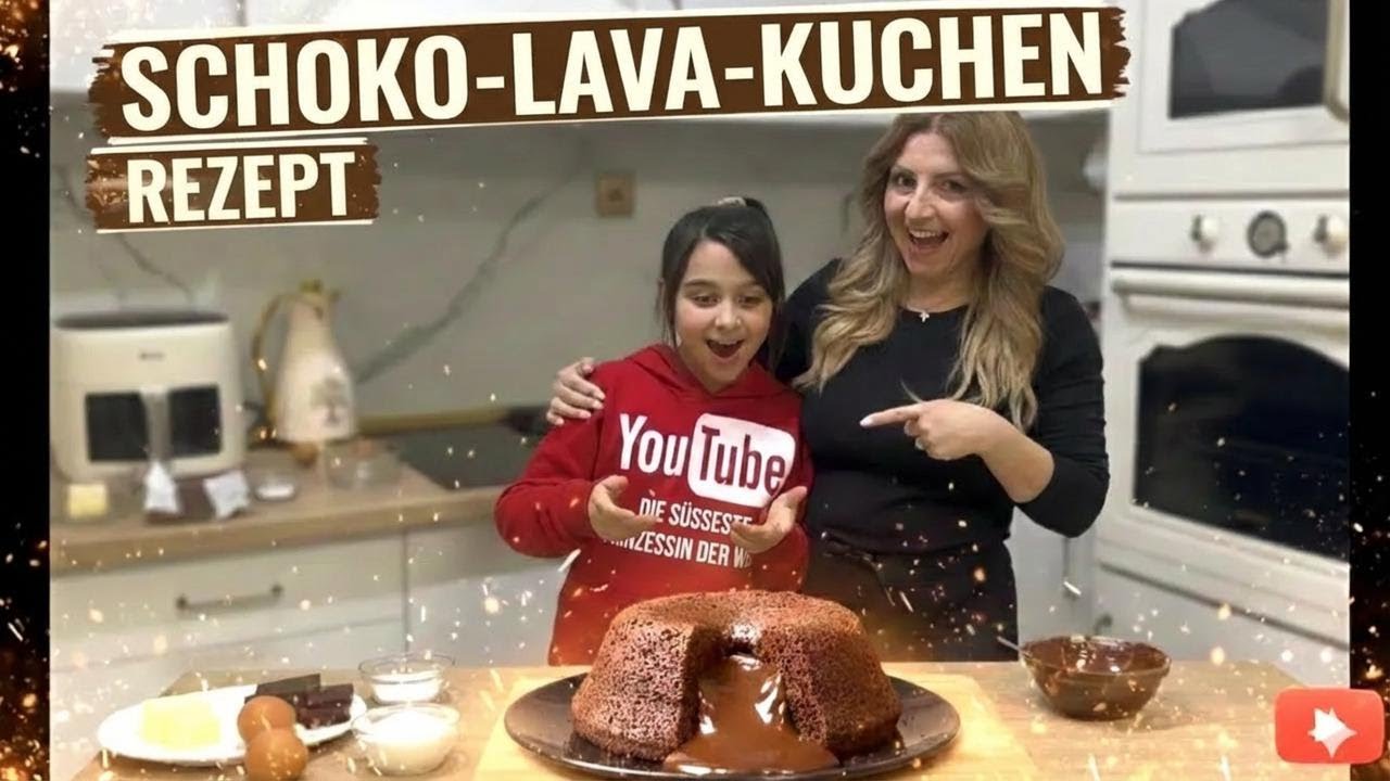 Backen mit Mama: Unser schokoladiger Lava Cake! Alena & Princess zeigen das Rezept