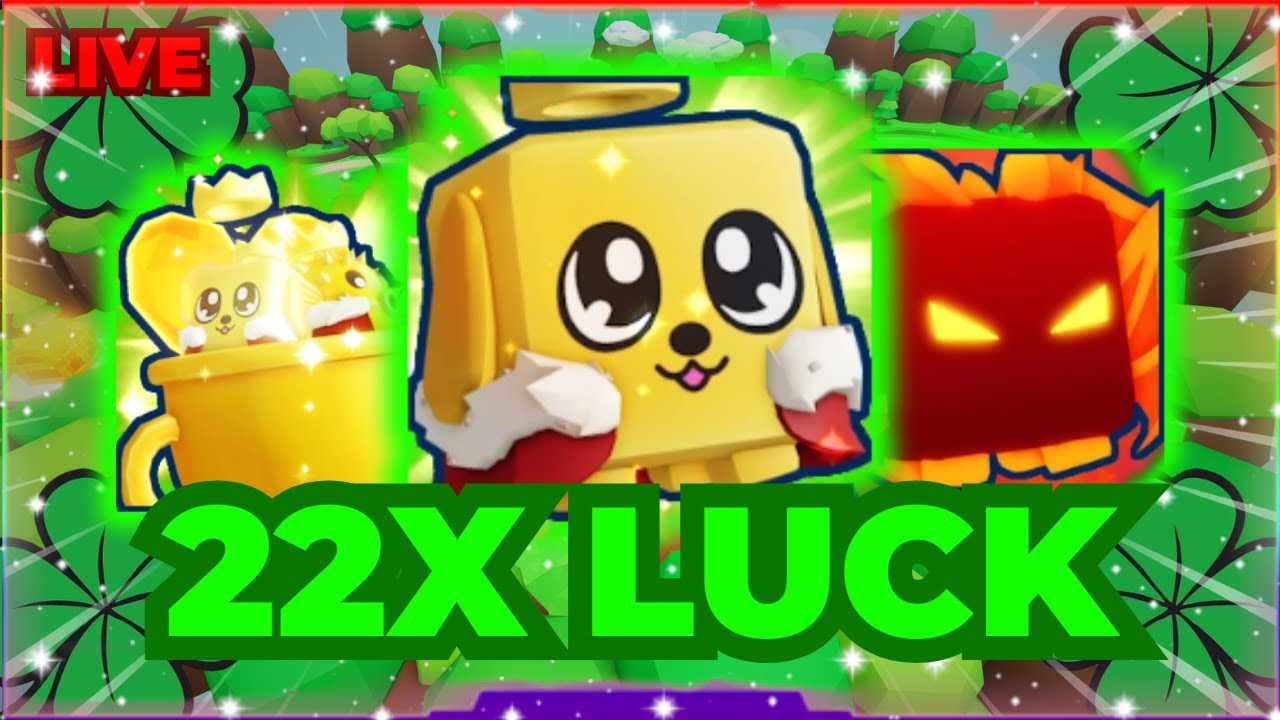 Hatching with 22X Luck in Bubble Gum Simulator Infinity!