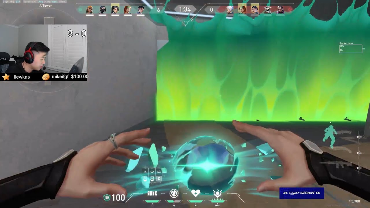 EG DERREK SAGE VALORANT GAMEPLAY [Full Match VOD]